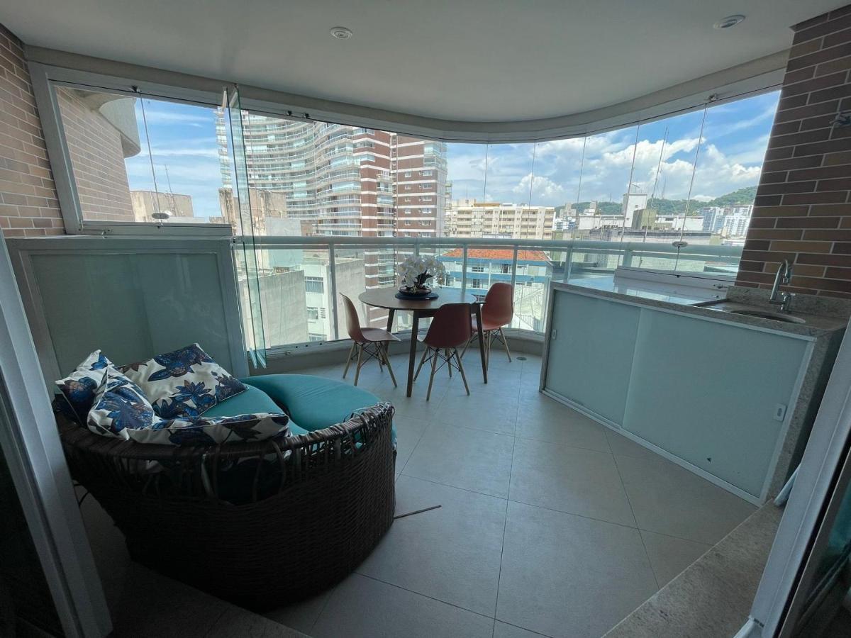 Estanconfor Praia Santos Ac Garagem Sacada Fechada Exterior foto